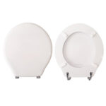 Copriwater Crono Olympia legno rivestito in resina poliestere bianco