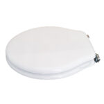 Copriwater Crono Olympia legno rivestito in resina poliestere bianco - immagine 3