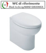 Copriwater Iceberg Nero Ceramica termoindurente bianco - immagine 5