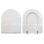 Copriwater Ydra Pozzi Ginori legno rivestito in resina poliestere bianco