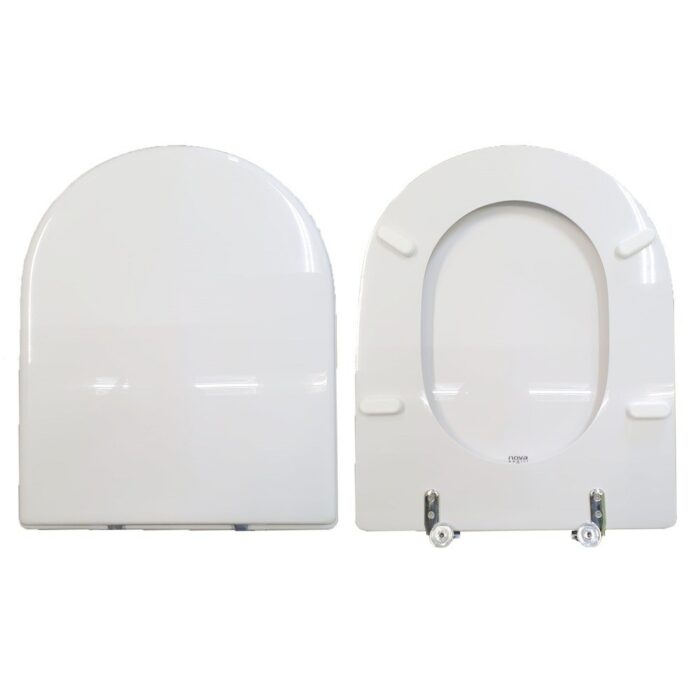 Copriwater Ydra Pozzi Ginori legno rivestito in resina poliestere bianco - immagine 1