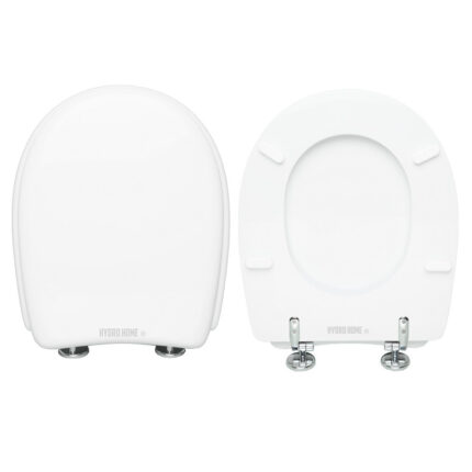 Copriwater Young Vitruvit legno rivestito in resina poliestere bianco