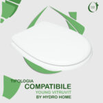 Copriwater Young Vitruvit legno rivestito in resina poliestere bianco - immagine 3