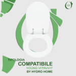 Copriwater Young Vitruvit legno rivestito in resina poliestere bianco - immagine 4