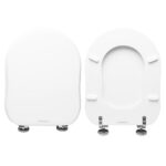 Copriwater Old Antea GSI legno rivestito in resina poliestere bianco