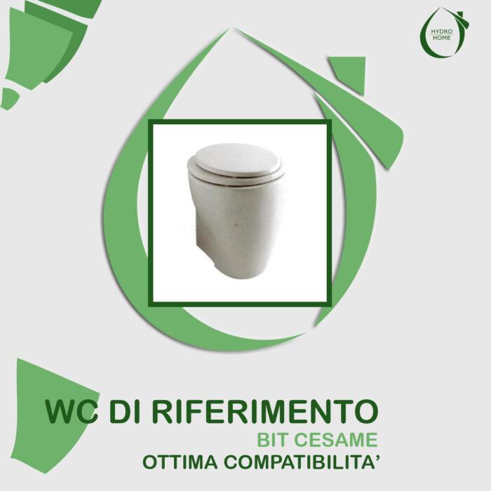 Copriwater Bit Cesame legno rivestito in resina poliestere bianco - immagine 5