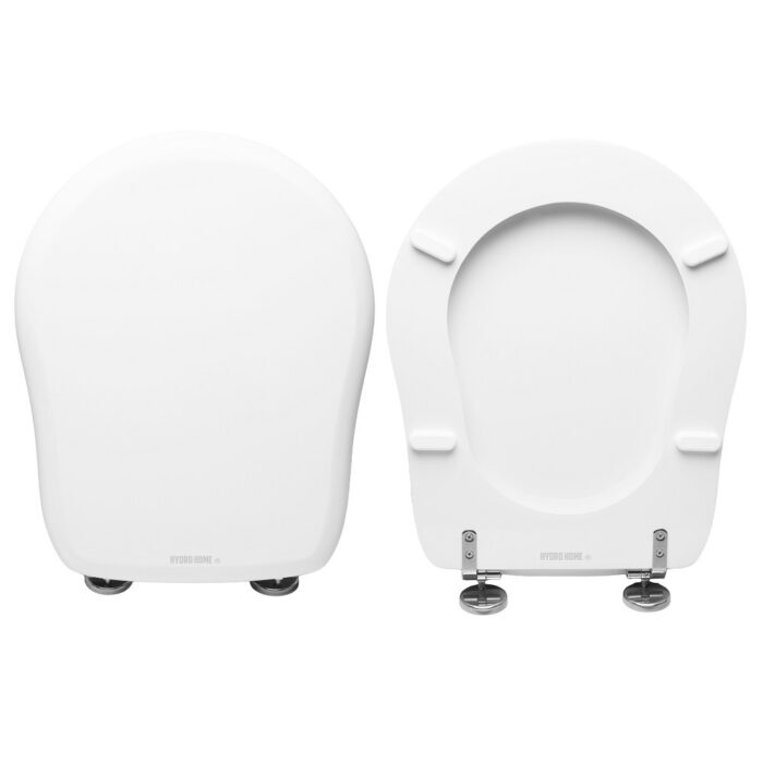 Copriwater Retrò Kerasan legno rivestito in resina poliestere bianco - immagine 1