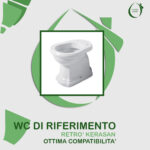 Copriwater Retrò Kerasan legno rivestito in resina poliestere bianco - immagine 5