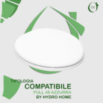 Copriwater Full 48 Azzurra legno rivestito in resina poliestere bianco - immagine 3