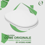 Copriwater Fiorile Ideal Standard legno rivestito in resina poliestere Bianco I.S. - immagine 3