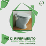 Copriwater Fiorile Ideal Standard legno rivestito in resina poliestere Bianco I.S. - immagine 5
