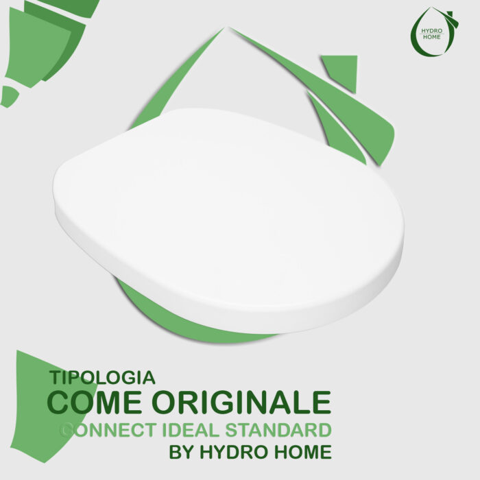 Copriwater Connect Ideal Standard termoindurente avvolgente bianco come originale - immagine 4