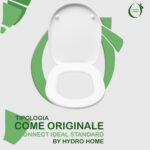 Copriwater Connect Ideal Standard termoindurente avvolgente bianco come originale - immagine 5