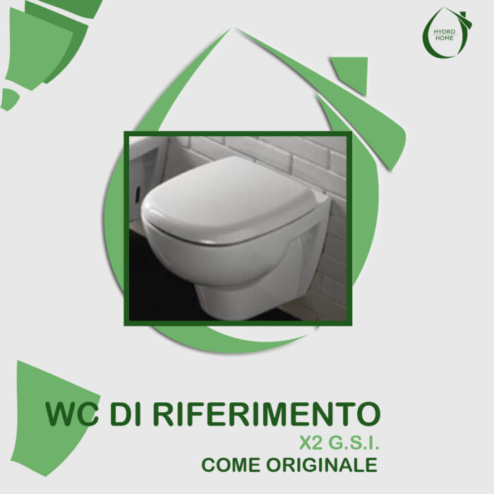 Copriwater X2 GSI termoindurente avvolgente bianco come originale - immagine 6