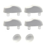 Kit 6 pezzi paracolpi PAR009 mix bianchi in plastica per Copriwater sedile Wc