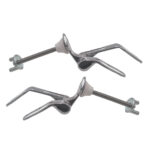 Cerniere fisse inclinate fissaggio dal basso cromo lucido