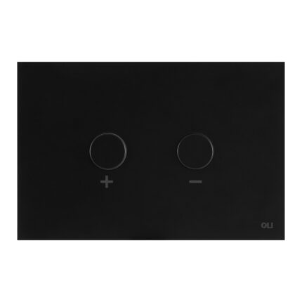 Placca doppio tasto Blink Nero Opaco cassetta incasso Oli