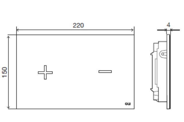8898-copy-of-Placca-doppio-tasto-Glam-Olipure-Nera-Soft-Touch-cassetta-incasso-Oli.jpg Placca doppio tasto in vetro Glassy Rossa cassetta incasso Oli - immagine 2