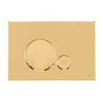 Placca doppio tasto Globe Oro cassetta incasso Oli