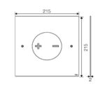 Placca doppio tasto Acciaio INO-X 04 Cromo Satinato cassetta incasso Oli - immagine 2
