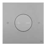 Placca doppio tasto Acciaio INO-X 04 Cromo Satinato cassetta incasso Oli