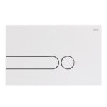 Placca doppio tasto IPLATE Bianca cassetta incasso Oli