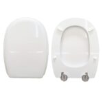 Copriwater Quinta Pozzi Ginori legno rivestito in resina poliestere bianco Soft Close