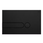 Placca doppio tasto IPLATE Nera Soft Touch cassetta incasso Oli