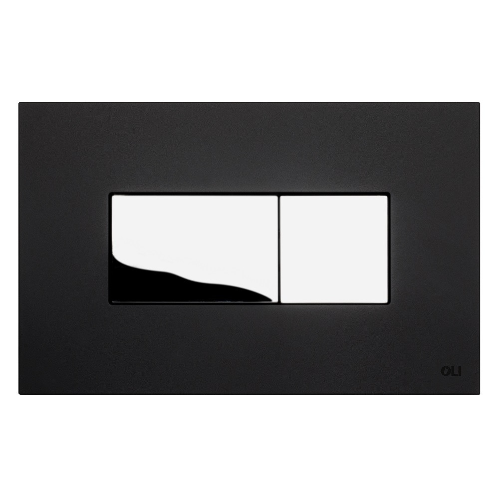 8978-copy-of-Placca-doppio-tasto-IPLATE-Nera-Soft-Touch-cassetta-incasso-Oli.jpg Placca doppio tasto Karisma Nera Soft Touch con tasti Cromo Lucido cassetta incasso Oli - immagine 1