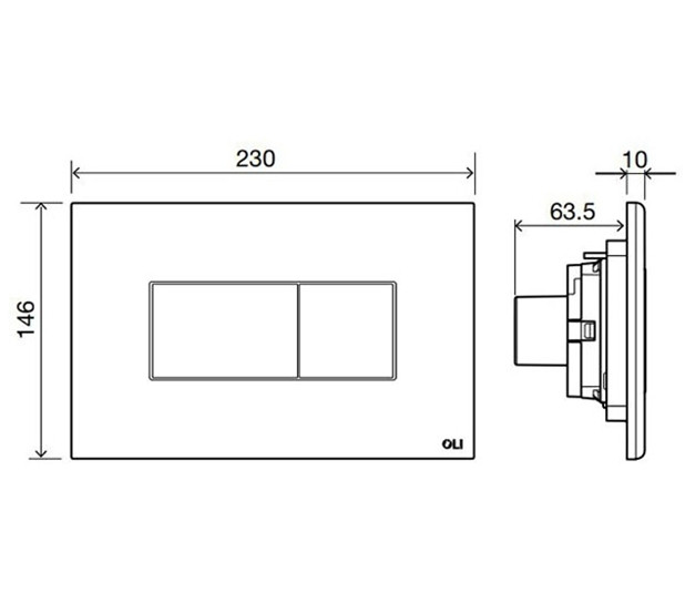 8981-copy-of-Placca-doppio-tasto-IPLATE-Nera-Soft-Touch-cassetta-incasso-Oli.jpg Placca doppio tasto Karisma Cromo Lucido con tasti Neri Soft Touch cassetta incasso Oli - immagine 2