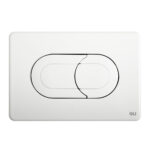 Placca doppio tasto Salina Bianca cassetta incasso Oli