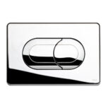 Placca doppio tasto Salina Cromo Lucido cassetta incasso Oli