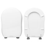 Copriwater Efi Flaminia legno rivestito in resina poliestere bianco Come Originale