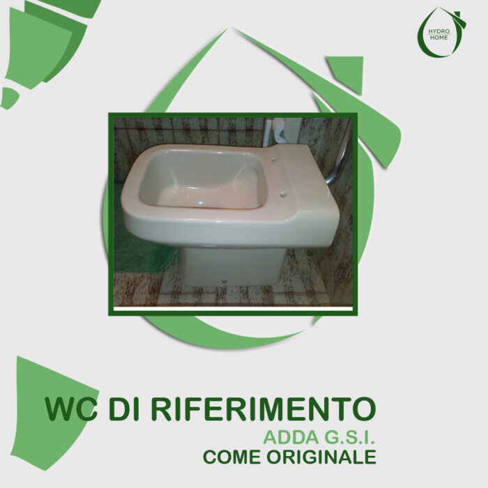 Copriwater Adda G.S.I. Facis legno rivestito in resina poliestere bianco Come Originale - immagine 5