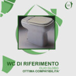 Copriwater Clio Globo legno rivestito in resina poliestere bianco - immagine 5