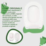 Copriwater You & Me Hatria termoindurente Soft Close bianco come originale - immagine 6
