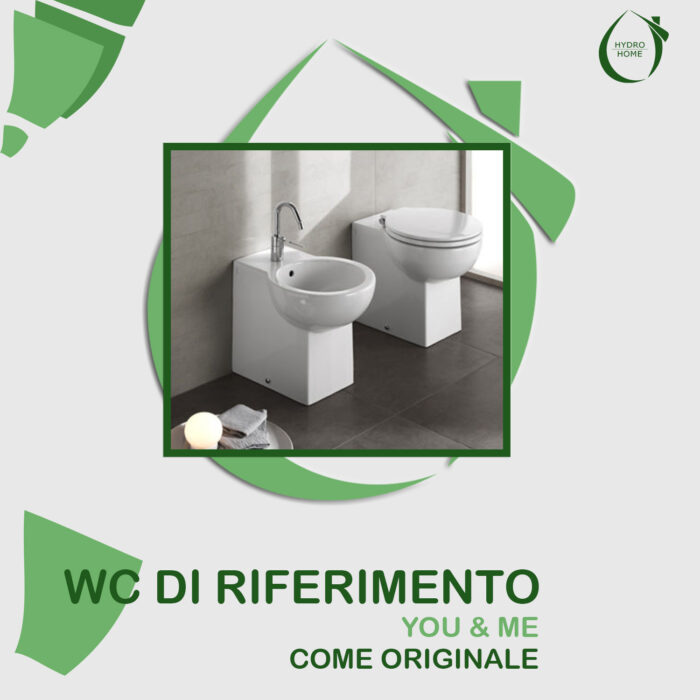 Copriwater You & Me Hatria termoindurente Soft Close bianco come originale - immagine 5