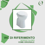 Copriwater Bonsai Globo legno rivestito in resina poliestere bianco come originale - immagine 5