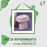 Copriwater Brio Kerasan legno rivestito in resina poliestere bianco - immagine 5