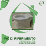 Copriwater Magica Falerii legno rivestito in resina poliestere bianco Come Originale - immagine 5