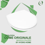 Copriwater Magica Falerii legno rivestito in resina poliestere bianco Come Originale - immagine 3