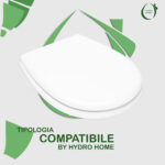 Copriwater Xenia G.S.I. Facis legno rivestito in resina poliestere bianco - immagine 3