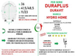 Copriwater Duraplus Duravit legno rivestito in resina poliestere bianco - immagine 2
