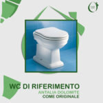 Copriwater Antalia Dolomite legno rivestito in resina poliestere bianco come originale - immagine 5