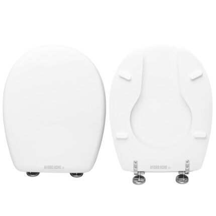 Copriwater TOP QUALITY per Disabili Universale legno rivestito in resina poliestere Bianco