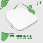 Copriwater Come Originale Flow Quadro Simas legno rivestito in resina poliestere bianco - immagine 3