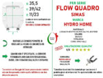 Copriwater Come Originale Flow Quadro Simas legno rivestito in resina poliestere bianco - immagine 2