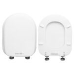Copriwater Metro Flaminia legno rivestito in resina poliestere bianco