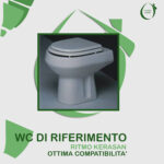 Copriwater Ritmo Kerasan legno rivestito in resina poliestere bianco - immagine 5
