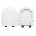 Copriwater Alba Sospeso Vitruvit legno rivestito in resina poliestere bianco